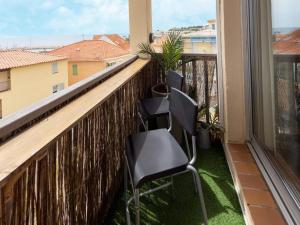 Appartements Sea-view apartment in Sausset-les-Pins with terrace : photos des chambres