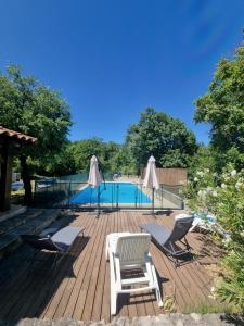 Maisons de vacances Maison avec piscine au coeur des Gorges de l'Ardeche : photos des chambres