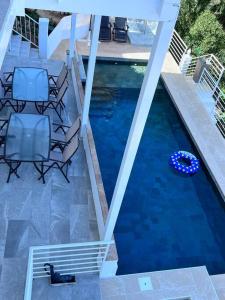 Apartment D with heated swimming pool, jacuzzi, waterfall, heating is extra