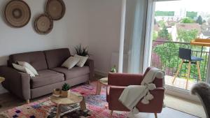 Appartements Calme et verdure a Poissy 50 m2 parking terrasse : photos des chambres