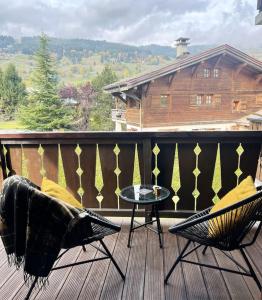 Appartements Megeve -WHITE ASTER- charming renovated apartment : photos des chambres