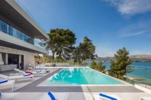 Beachfront Villa Milka with Pool