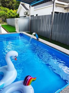 Homestay Temerloh with Private Pool Near Hospital 4 Bedroom 4 Aircond 10pax Free Wi-Fi Netflix