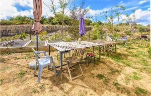 Maisons de vacances Beautiful Home In Lussas With Kitchen : photos des chambres