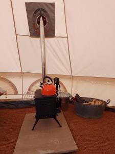 Chestnut 6m xl bell tent log burner nr Whitby