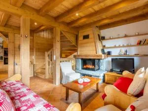 Chalet mitoyen 3 étoiles à La Clusaz, 500m des pistes, 10 pers, terrasse, cheminée, garage, WiFi - FR-1-459-186 - Le Fernuy