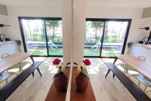 Maisons de vacances La cabane C70 proche bassin d'arcachon : photos des chambres