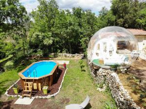 Tentes de luxe La bulle etoile : photos des chambres