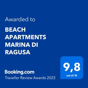 BEACH APARTMENTS MARINA DI RAGUSA