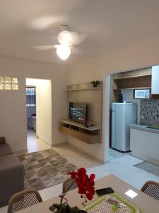 Apto aconchegante pé na areia