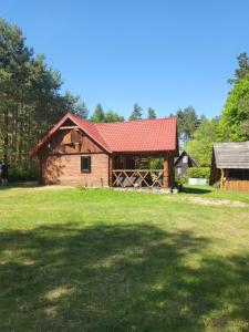 Duży domek przy lesie