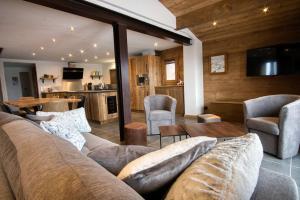 Maisons de vacances chalet l'Orignal 145m2, 10pers, pied de piste,SPA : photos des chambres