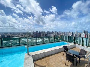 Flat localizado a 200m Shopping Recife, bem Perto da Praia de Boa Viagem e com Wi-Fi 400Mbps