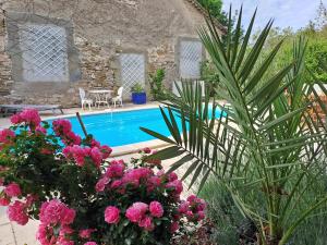 Maisons de vacances Le gite de Sainte Valiere PISCINE et SPA : photos des chambres