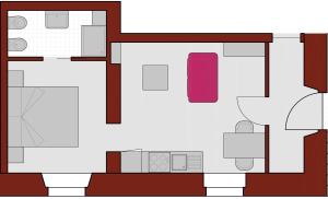 Appartamento con 1 Camera da Letto