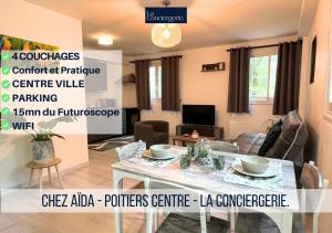 Appartements Chez Aida-Centre Ville Poitiers-La Conciergerie. : photos des chambres