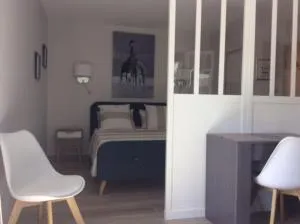 Studio climatisé avec petit jardin - 莱斯安格尔斯