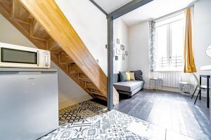 Appartements Studio Dumas-Charmant 4 pers-metro Valmy : photos des chambres