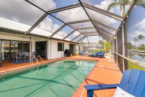 Lanai and Pool Waterfront Cape Coral Home!