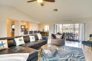 Lanai and Pool Waterfront Cape Coral Home!