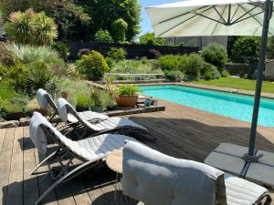 Maisons de vacances Gite la Maison de la Pimpine Lignan de Bordeaux : photos des chambres