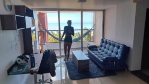 R3 Apartamento muy comodo y seguro perfecto para trabajar o vacacionar con balcón al mar