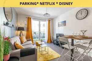 The Sunshine- Appart cosy proche Paris-Disney avec Parking privé dans résidence - Trilport