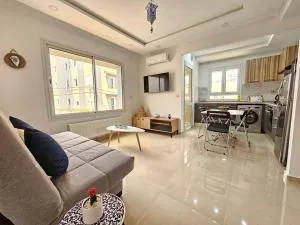 Yasmine - Confort à 200m de la plage de Chott Meriem - El Ahmar