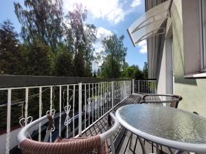 Penthouse with a balcony