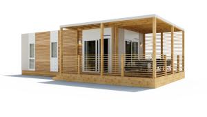 Deluxe Family Two-Bedroom Mobile Home with Terrace room in Belvedere Mobile Homes