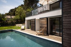 Maisons de vacances Modern Villa with contemporary views : photos des chambres