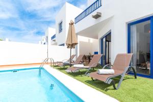 Luxury 3-bedroom villa with heated private pool - in Marina Rubicon, Playa Blanca, Lanzarote