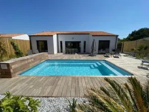 Maison contemporaine à Saint-Denis-d'Oléron avec piscine privée, proche plage, 10 couchages - FR-1-246A-243 - La Sablière