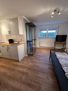 Garten mit einzigartigem Panoramablick UG schöne Kellerwohnung mit großem hellen Fenster - nahe Bodensee und Messe