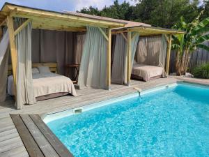 Maisons de vacances Le Clos Fleuri proche de Bordeaux : photos des chambres