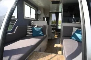 Wohnen auf der Marina Lagovida, Hausboot mit Sonnenterrassen auf 20 qm - Störmthal