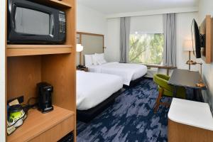 Guest room, 2 Queen room in Fairfield Inn & Suites by Marriott Charlotte University Research Park