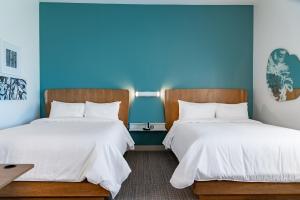 Queen Studio with Two Queen Beds room in Element Dallas Richardson
