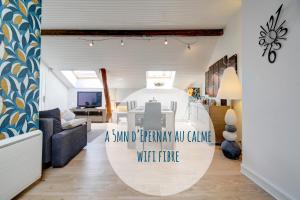 Appartements « Le Bidule », logement au coeur de la Champagne : photos des chambres