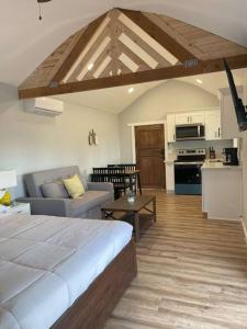 Modern wine country barn house