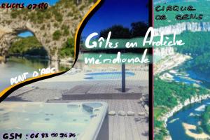 Appartements Gite Canoe Piscine chauffee et Spa en Ardeche Meridionale : photos des chambres