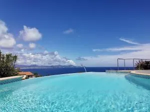 Rez de villa vue mer et sa piscine privative à débordement - Saint-Peïre-sur-Mer