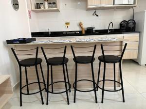 flat em Olímpia com churrasqueira