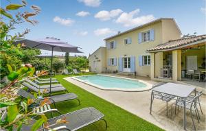 Awesome Home In St,-paulet-de-caisson With Wifi, Private Swimming Pool And Outdoor Swimming Pool