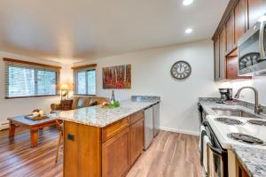 Estes Park Condo Rental Balcony with River Views!