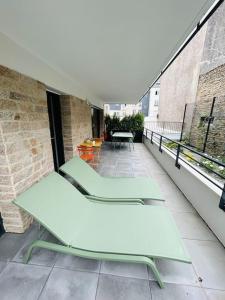 Appartements L'Hermine terrasse et parking, 500 plage : photos des chambres