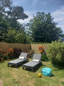 Maisons de vacances Maison tout confort au calme a 300m de la mer et du GR34 avec jardin : photos des chambres