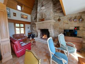 Maisons de vacances Breton granite stone house with fantastic sea views : photos des chambres