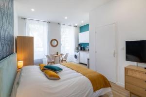 Appartements Le Yellow Studio neuf lumineux Agen hyper centre Gare 800m : photos des chambres