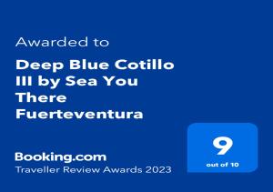 Deep Blue Cotillo III by Sea You There Fuerteventura